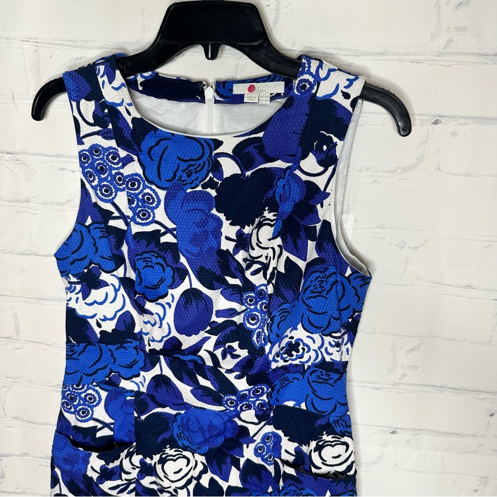 Boden Blue and White Floral Dress - Picture 2 of 8